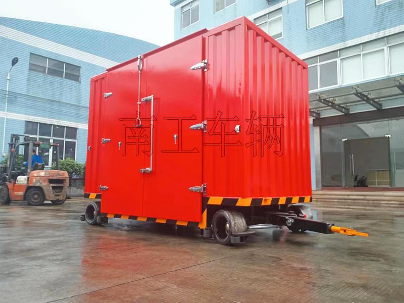 3吨双牵引箱式乐竞（中国） 无动力叉车牵引工具拖车